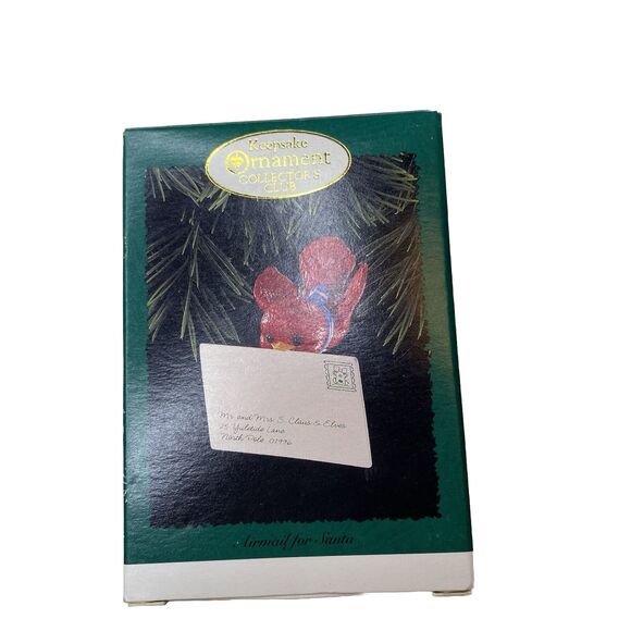 Hallmark: Airmail For Santa - Collector Club - 1996  Keepsake Ornament - Picture 2 of 8